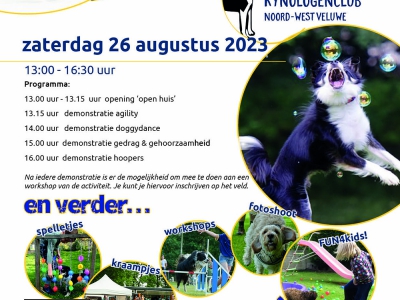 Kynologenclub Noord-West Veluwe houdt open huis