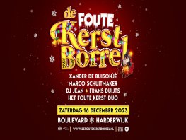 De Foute Kerstborrel, kaartverkoop zaterdag 23 september om 11.00 uur van start!