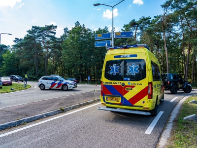 Aanrijding tussen een personenauto en een motorrijder 