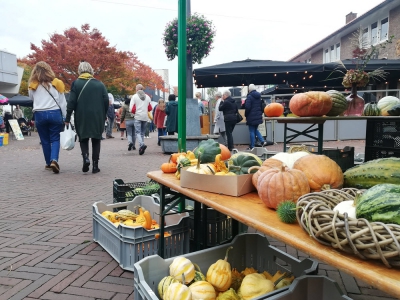 Herfstmarkt in het centrum op zaterdag 21 oktober