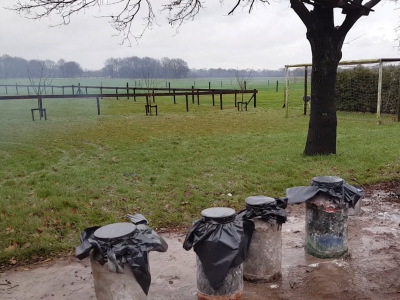 Carbid schieten en vreugdevuren