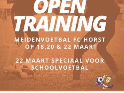 FC Horst organiseert open trainingen voor meisjes