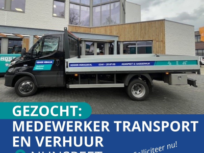 Gezocht: Medewerker Transport en balie | 40 uur | Nunspeet