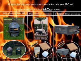 BBQ set cadeau bij aanschaf van onderstaande kachels