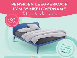 Laatste weken pensioen leegverkoop bij Beddenspecialist den Herder