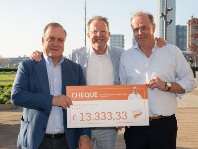 DVS'33 Ermelo overhandigt recordbedrag aan Support Casper