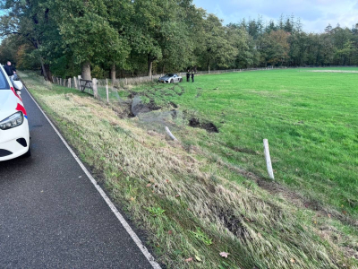 Porsche crasht in weiland Nunspeet