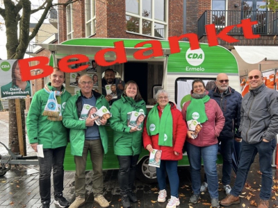 CDA Ermelo dankt kiezers voor brede steun bij Tweede Kamerverkiezingen