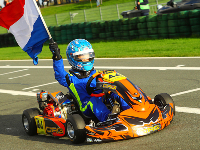 Karttalent Sem Schoolderman sluit debuutjaar in de kartsport af met rookietitel in Cadet 160cc-klasse