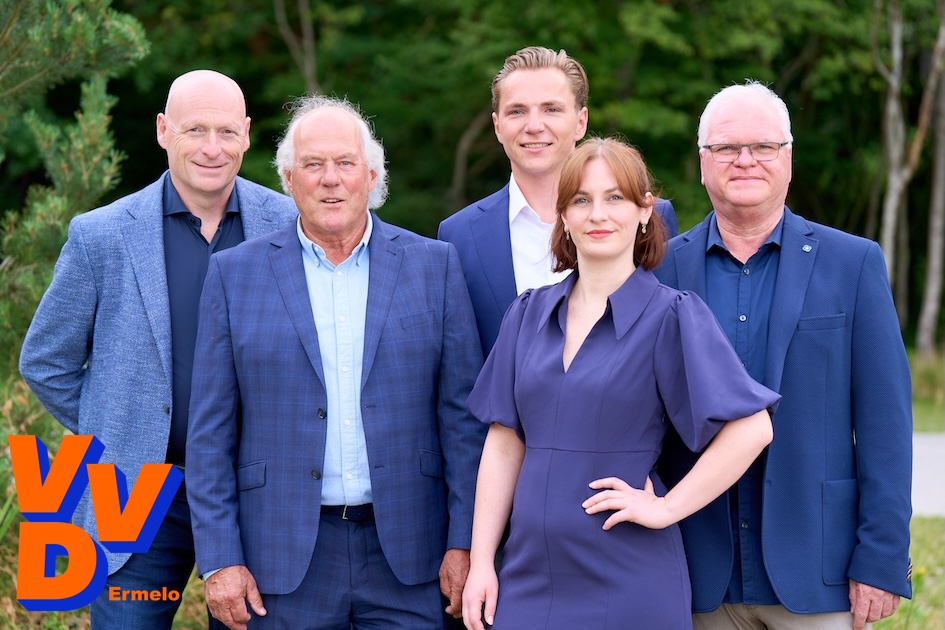 VVD Ermelo presenteert top 5 kandidatenlijst voor gemeenteraadsverkiezingen