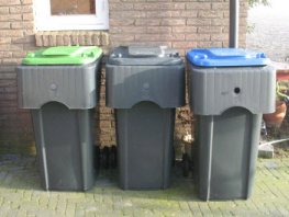 Inzameling afval en tijdelijke afsluiting containers