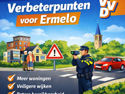 Onderzoek inwoners Ermelo legt verbeterpunten bloot en bevestigt VVD-koers