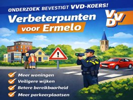 Onderzoek inwoners Ermelo legt verbeterpunten bloot en bevestigt VVD-koers
