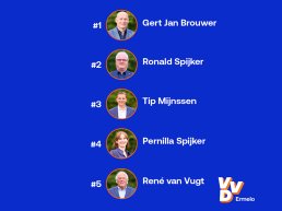 VVD Ermelo: Stabiele en ervaren top 5 voor gemeenteraadsverkiezingen 2026