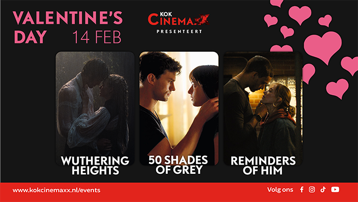Valentijnsdag Specials bios: Vakkenvullers XL, Wuthering Heights en Fifty Shades of Grey