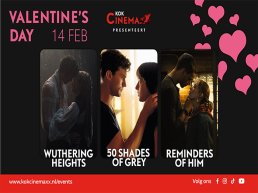 Valentijnsdag Specials bios: Vakkenvullers XL, Wuthering Heights en Fifty Shades of Grey