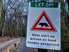 Wees alert op wolven en houd honden aangelijnd