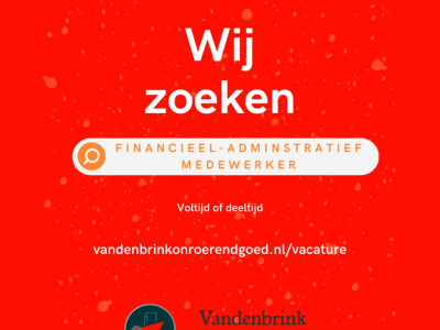 Vacature Financieel-administratief medewerker