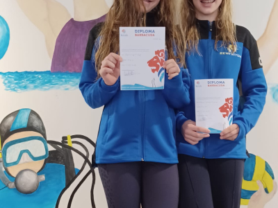 Gouden medaillewinnaars synchroonzwemtoernooi behalen barracuda-diploma in Zwolle 
