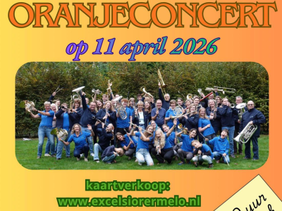 Oranjeconcert Harmonieorkest Excelsior 11 april 2026 