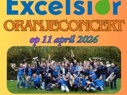 Oranjeconcert Harmonieorkest Excelsior 11 april 2026 