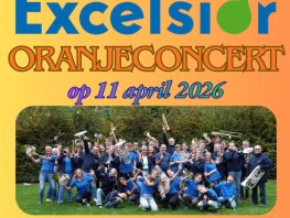 Oranjeconcert Harmonieorkest Excelsior 11 april 2026 