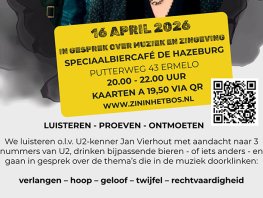 U2 muziek zingeving avond 16 april