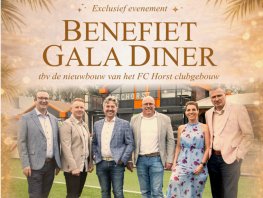 FC Horst organiseert benefiet gala diner voor nieuw clubhuis
