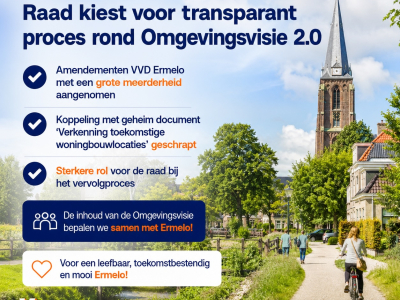 VVD Ermelo: Raad Ermelo kiest voor transparanter proces rond Omgevingsvisie 2.0