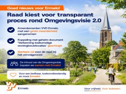 VVD Ermelo: Raad Ermelo kiest voor transparanter proces rond Omgevingsvisie 2.0