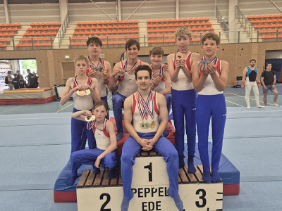 27 medailles voor turners van Olympia Harderwijk bij toestelfinales
