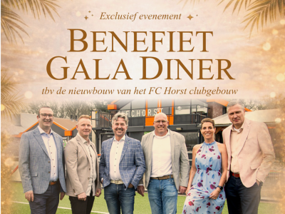 FC Horst Benefiet Gala - Nog maar een paar tafels & stoelen beschikbaar!