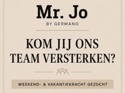 Mr. Jo by Germano is op zoek naar een weekend- & vakantiekracht