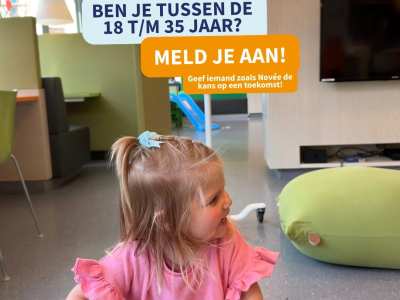 Ouders van Nov&eacute;e (2) uit Harderwijk roepen op tot meer jonge stamceldonoren