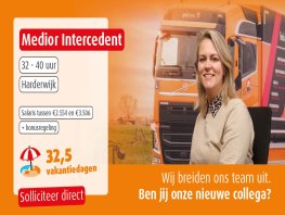 Medior Intercedent Transport en Logistiek | 32 - 40 uur Locatie: JobTrans Harderwijk