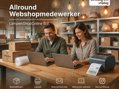 Vacature: Allround Webshopmedewerker (32 uur)