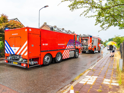 Brand in schuurtje achter woning in Ermelo