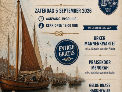 Visserijconcert Harderwijk belooft opnieuw een muzikale avond vol traditie en verrassingen