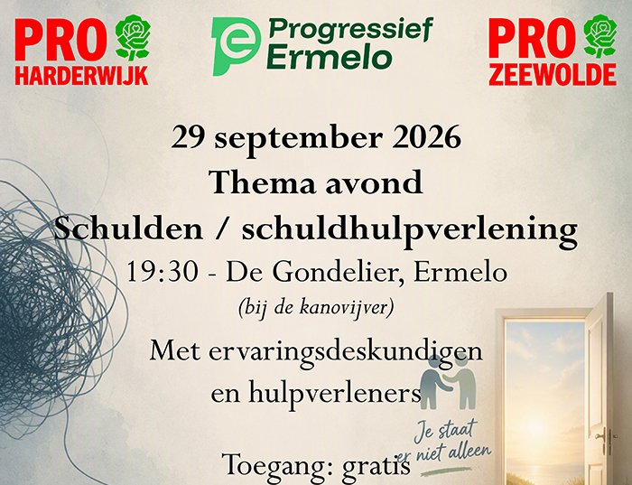 Thema-avond Schulden en Schuldhulpverlening